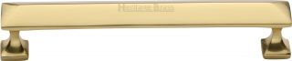 C2231 152-PB Heritage Brass Cabinet Pull Pyramid Design 152mm ctc Polished Brass Finish