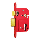 L16244 - ERA 264-31 Fortress BS Euro Sashlock With Cylinder 64mm Polished Brass Keyed to Differ