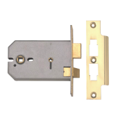 L8502 - UNION 2026 Horizontal Mortice Bathroom Lock 127mm Polished Brass