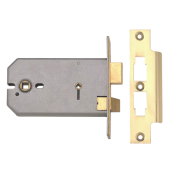 10411 - UNION 2026 Horizontal Mortice Bathroom Lock 152mm Polished Brass