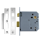 3280 - UNION 2226 Mortice Bathroom Lock 102mm Satin Chrome