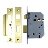 9968 - UNION 2226 Mortice Bathroom Lock 64mm Polished Brass