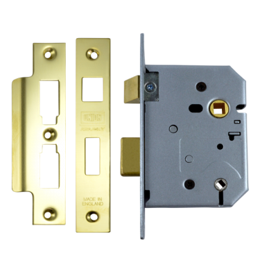 Click Here To Enlarge This Photo Of 9969 - UNION 2226 Mortice Bathroom Lock 75mm Polished Brass