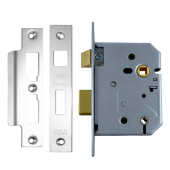 3277 - UNION 2226 Mortice Bathroom Lock 75mm Satin Chrome
