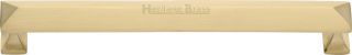 C2231 203-SB Heritage Brass Cabinet Pull Pyramid Design 203mm ctc Satin Brass Finish
