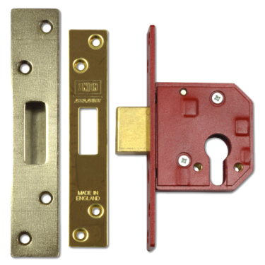 Click Here To Enlarge This Photo Of L12487 - UNION L2144E Euro Deadcase 67mm Polished Brass
