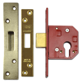 L12487 - UNION L2144E Euro Deadcase 67mm Polished Brass