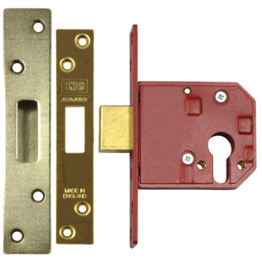 Click Here To Enlarge This Photo Of L12490 - UNION L2144E Euro Deadcase 80mm Polished Brass