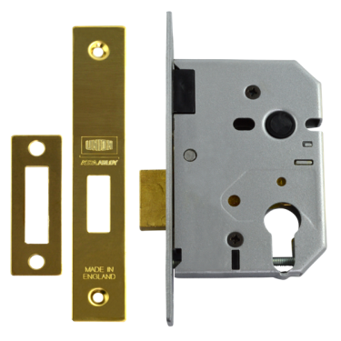 Click Here To Enlarge This Photo Of L5094 - UNION L2149 Euro Deadcase 75mm Polished Brass
