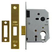 L5094 - UNION L2149 Euro Deadcase 75mm Polished Brass