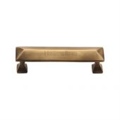 C2231 96-AT Heritage Brass Cabinet Pull Pyramid Design 96mm ctc Antique Brass Finish