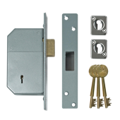 209 - UNION C-Series 3G135 Detainer Deadlock 73mm Satin Chrome Keyed to Differ