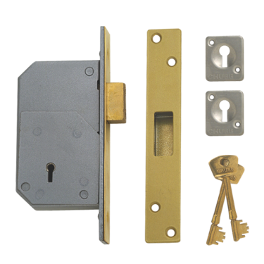 Click Here To Enlarge This Photo Of 10292 - UNION C-Series 3G110 Detainer Deadlock 73mm Polished Brass Keyed Alike