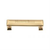 C2231 96-PB Heritage Brass Cabinet Pull Pyramid Design 96mm ctc Polished Brass Finish