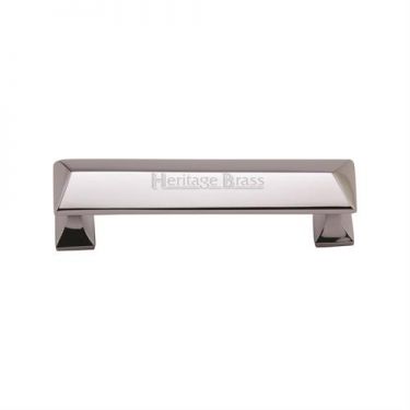 Click Here To Enlarge This Photo Of C2231 96-PC Heritage Brass Cabinet Pull Pyramid Design 96mm ctc Polished Chrome Finish