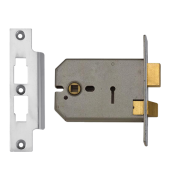 9984 - UNION 2077 Horizontal 3 Lever Sashlock 127mm Satin Chrome Keyed Alike