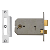 9985 - UNION 2077 Horizontal 3 Lever Sashlock 152mm Satin Chrome Keyed Alike