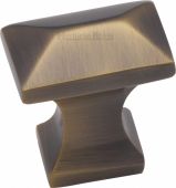 C2232-AT Heritage Brass Cabinet Knob Pyramid Design 35mm Antique Brass Finish