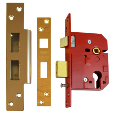 Click Here To Enlarge This Photo Of L12493 - UNION L2244E Euro Sashcase 80mm Polished Brass