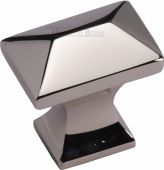 C2232-PNF Heritage Brass Cabinet Knob Pyramid Design 35mm Polished Nickel Finish