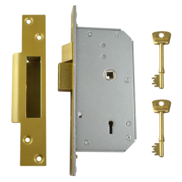 Click Here To Enlarge This Photo Of 215 - UNION C-Series 3K70 Detainer Sashlock 73mm L/H Polished Brass Keyed to Differ