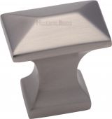 C2232-SN Heritage Brass Cabinet Knob Pyramid Design 35mm Satin Nickel Finish