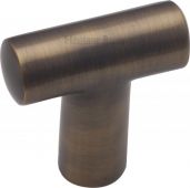 C2234-AT Heritage Brass Cabinet Knob T Shaped 35mm Antique Brass Finish