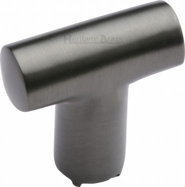 Click Here To Enlarge This Photo Of C2234-MB Heritage Brass Cabinet Knob T Shaped 35mm Matt Bronze Finish