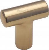 C2234-PB Heritage Brass Cabinet Knob T Shaped 35mm Polished Brass Finish