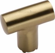 C2234-SB Heritage Brass Cabinet Knob T Shaped 35mm Satin Brass Finish