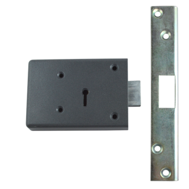 Click Here To Enlarge This Photo Of 9793 - UNION FB1 101mm Fire Brigade 2 Lever Rim Deadlock L/H
