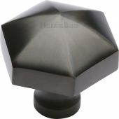 C2238-MB Heritage Brass Cabinet Knob Classic Hexagon Design 32mm Matt Bronze Finish