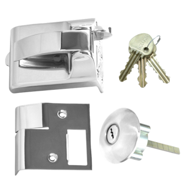 Click Here To Enlarge This Photo Of 1667 - Ingersoll SC73 60mm Fire Escape Nightlatch Polished Chrome