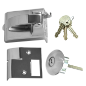 1669 - Ingersoll SC73 60mm Fire Escape Nightlatch Satin Chrome