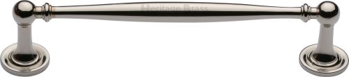 Click Here To Enlarge This Photo Of C2533 152-PNF Heritage Brass Cabinet Pull Colonial Design 152mm ctc Polished Nickel Finish