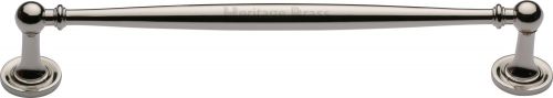Click Here To Enlarge This Photo Of C2533 203-PNF Heritage Brass Cabinet Pull Colonial Design 203mm ctc Polished Nickel Finish