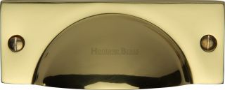 C2762-PB Heritage Brass Drawer Pull Cheshire Design Polished Brass Finish