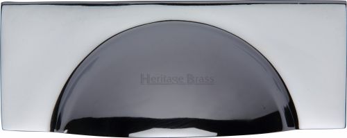 Click Here To Enlarge This Photo Of C2764-PC Heritage Brass Drawer Pull Hampshire Design 57mm ctc Polished Chrome Finish