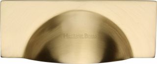 C2764-SB Heritage Brass Drawer Pull Hampshire Design 57mm ctc Satin Brass Finish