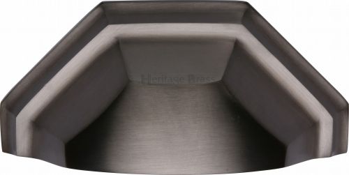 Click Here To Enlarge This Photo Of C2768-MB Heritage Brass Drawer Pull Deco Design 89mm ctc Matt Bronze Finish