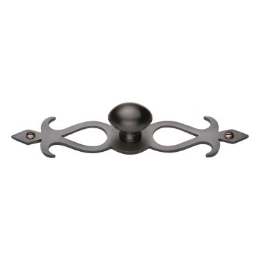 Click Here To Enlarge This Photo Of C3072 32-MB Heritage Brass Cabinet Knob Oval/Backplate Design 32mm Matt Bronze Finish