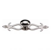 C3072 32-PNF Heritage Brass Cabinet Knob Oval/Backplate Design 32mm Polished Nickel Finish
