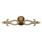 C3074 32-AT M.Marcus Heritage Brass Cabinet Knob Round Backplate Design 32mm Antique Brass