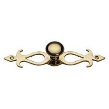 Click Here To Enlarge This Photo Of C3074 32-PB M.Marcus Heritage Brass Cabinet Knob Round Backplate Design 32mm Polished Brass