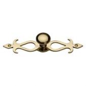 C3074 32-PB M.Marcus Heritage Brass Cabinet Knob Round Backplate Design 32mm Polished Brass