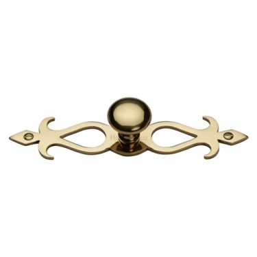 Click Here To Enlarge This Photo Of C3074 32-SB M.Marcus Heritage Brass Cabinet Knob Round Backplate Design 32mm Satin Brass