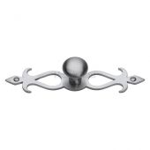 C3074 32-SC M.Marcus Heritage Brass Cabinet Knob Round Backplate Design 32mm Satin Chrome
