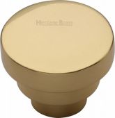 C3624 32-PB Heritage Brass Cabinet Knob Round Stepped Design 32mm Polished Brass Finish