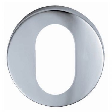 Click Here To Enlarge This Photo Of CSU1005SSS - Carlisle Brass Eurospec Oval Profile Escutcheon Satin Stainless Steel