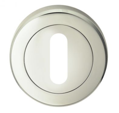Click Here To Enlarge This Photo Of SZR002PN - Carlisle Brass Serozzetta Standard Key Escutcheon (Concealed Fix)  Polished Nickel